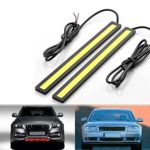 RioRand 2-Piece Waterproof Aluminum High Power 6W 6000K Xenon Slim COB LED Daytime Running Light (White) - Image 5